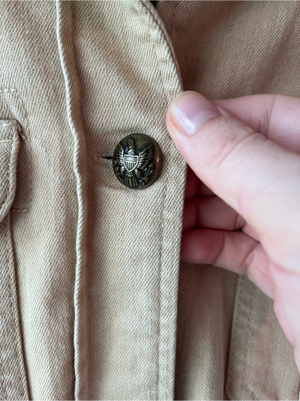 Lauren Ralph Lauren Khaki Utility Jacket with Tie Waist - Picture 4 of 12